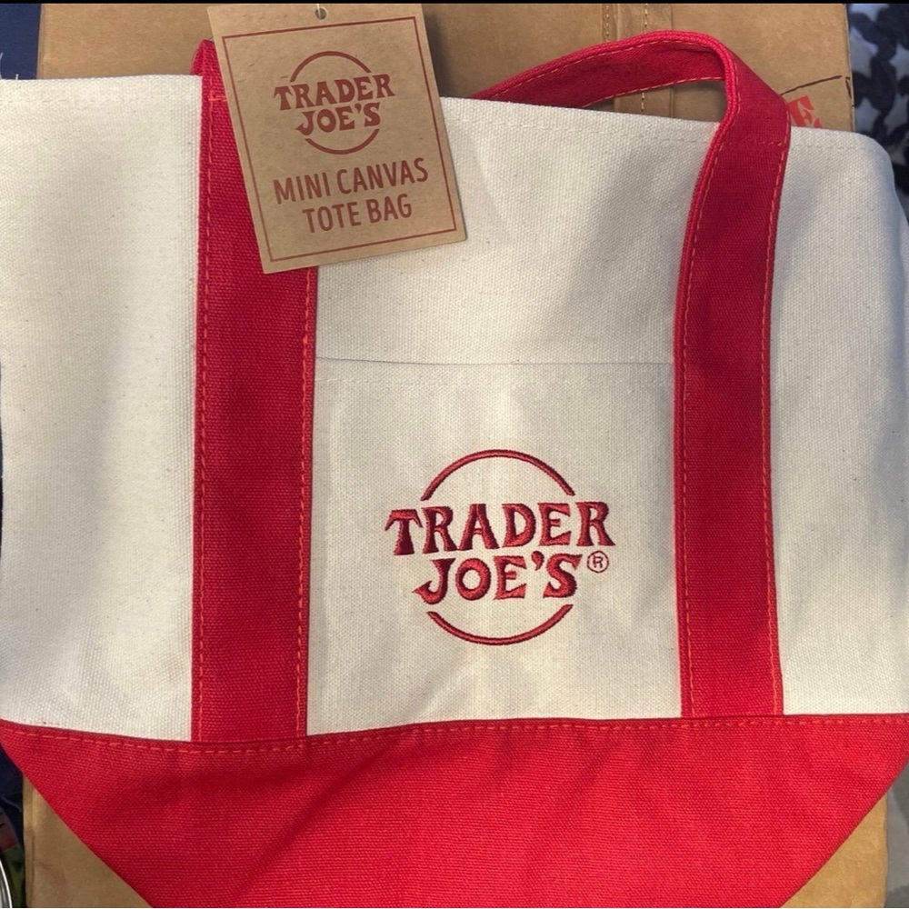 Trader Joe’s mini canvas tote bag